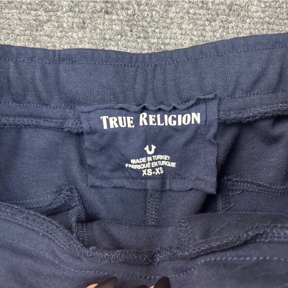 TRUE RELIGION Women’s Navy/White/Red Stripe Athletic Pant size: XS - NWT - Picture 4 of 8